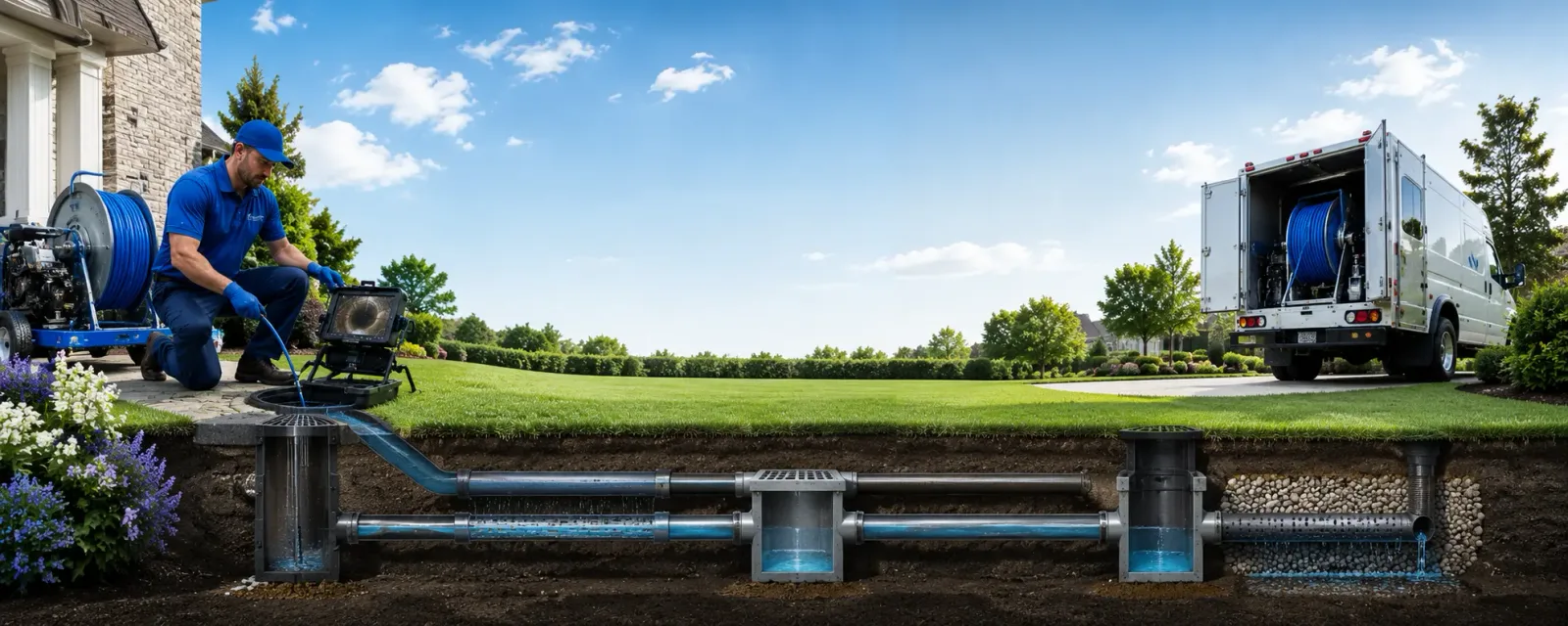Outdoor drain cleaning information for Caldwell, NJ